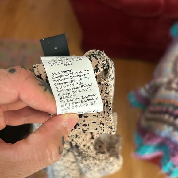 SHEIN Black and Tan Textured Skort Set L - Picture 5 of 16